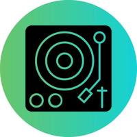 Turntable Vector Icon Design