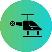 Helicopter Vector Icon Design