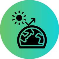 Greenhouse Effect Vector Icon Design