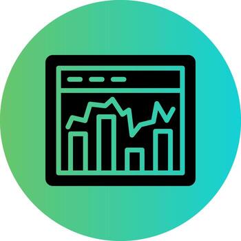 Web Analytics Vector Icon Design
