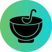 Punch Bowl Vector Icon Design