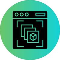 Depth Perception Vector Icon Design