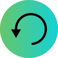 Undo Vector Icon Design