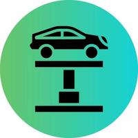 Car Lift Vector Icon Design