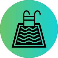 Swimming Pool Vector Icon Design