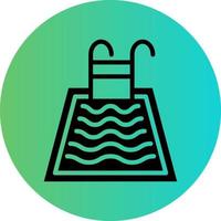 Swimming Pool Vector Icon Design