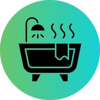 Bathtub Vector Icon Design