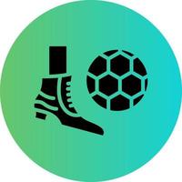 Soccer Free Kick Vector Icon Design