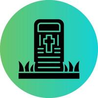 Cemetery Vector Icon Design