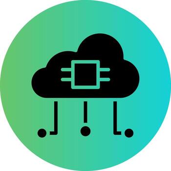 Cloud Computing Vector Icon Design