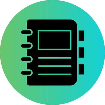 diseño de icono de vector de cuaderno