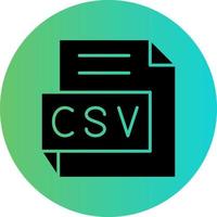 CSV Vector Icon Design