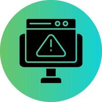 Website Error Vector Icon Design