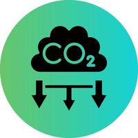 co contaminación vector icono diseño