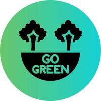 Go Green Vector Icon Design