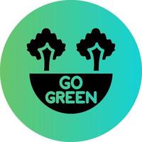 Go Green Vector Icon Design