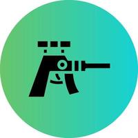 Sniper Rifle Vector Icon Design