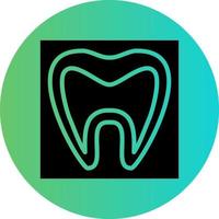 Tooth Xray Vector Icon Design