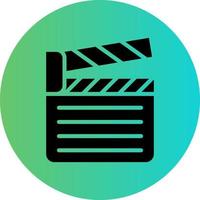 Clapperboard Vector Icon Design