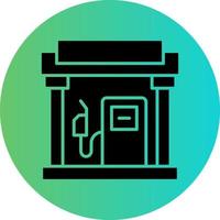 Petrol Station Vector Icon Design
