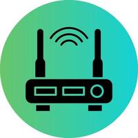 Wifi Router Vector Icon Design