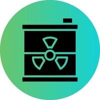 Nuclear Waste Vector Icon Design