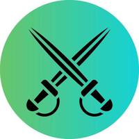 Swords Vector Icon Design