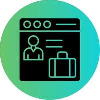 Web Portfolio Vector Icon Design