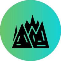 Wild Mountain Vector Icon Design