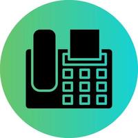 Fax Machine Vector Icon Design