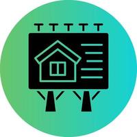 House Billboard Vector Icon Design