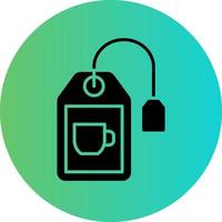 Tea Bag Vector Icon Design