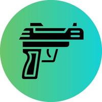 Army Gun Vector Icon Design