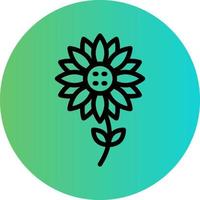 diseño de icono de vector de girasol