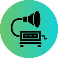 Gramophone Vector Icon Design