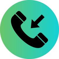 Incoming Call Vector Icon Design