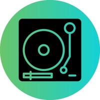 Turntable Vector Icon Design