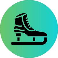 Ice Skate Vector Icon Design