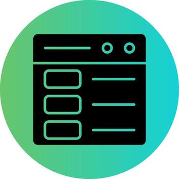 Web Layout Vector Icon Design