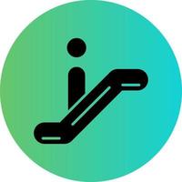 diseño de icono de vector de escalera mecánica