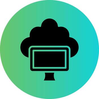 diseño de icono de vector de computación en la nube