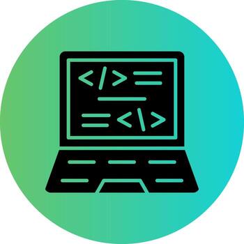 Coding Vector Icon Design