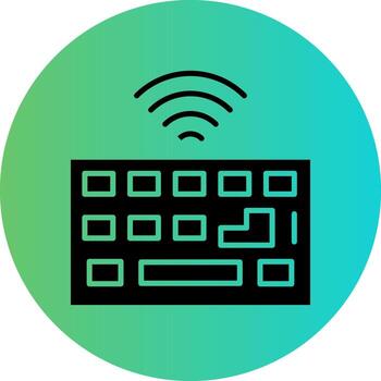 inalámbrico teclado vector icono diseño
