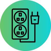 Power Socket Vector Icon Design