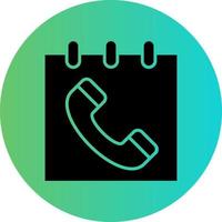 Schedule Call Vector Icon Design