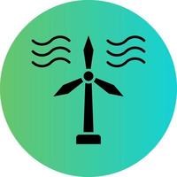 Wind Turbine Vector Icon Design