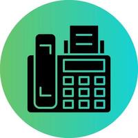 Fax Machine Vector Icon Design