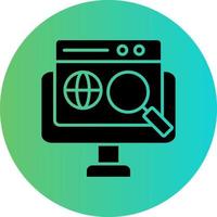 Global Search Vector Icon Design