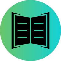 diseño de icono de vector de libro abierto