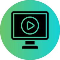 vídeo tutorial vector icono diseño